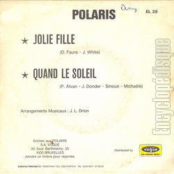 [Pochette de Jolie fille (POLARIS) - verso]