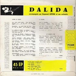 [Pochette de Douce nuit, sainte nuit (DALIDA) - verso]