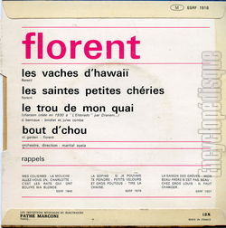 [Pochette de Les vaches d’Hawai (FLORENT) - verso]