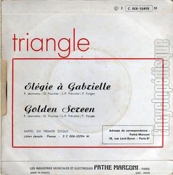 [Pochette de lgie  Gabrielle (TRIANGLE) - verso]