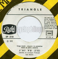 [Pochette de J’ai vu (TRIANGLE)]