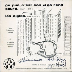 [Pochette de a pue, c’est con et a rend sourd (Jean-Nol DEBARD) - verso]