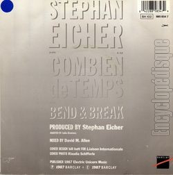 [Pochette de Combien de temps (Stephan EICHER) - verso]