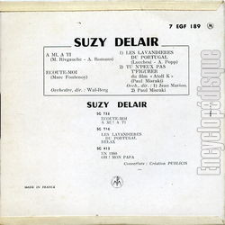 [Pochette de Les lavandires du Portugal (Suzy DELAIR) - verso]