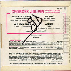 [Pochette de Deux heures du matin (Georges JOUVIN) - verso]