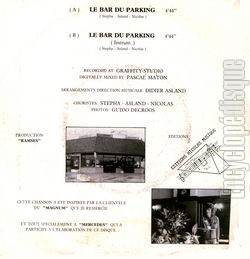 [Pochette de Le Bar du parking (GILLES (2)) - verso]