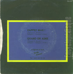 [Pochette de Zappez Max ! (ISABELLE (5)) - verso]