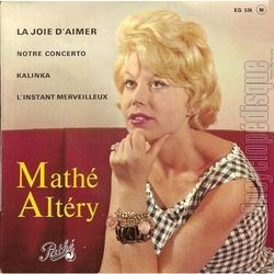 [Pochette de La joie d’aimer (Math ALTRY)]