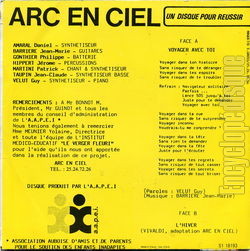 [Pochette de Voyager avec toi (ARC-EN-CIEL (5)) - verso]