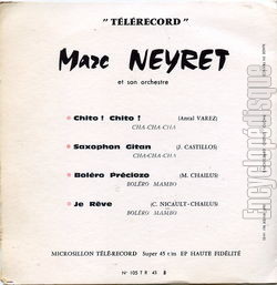 [Pochette de Bal de nuit (Marc NEYRET) - verso]