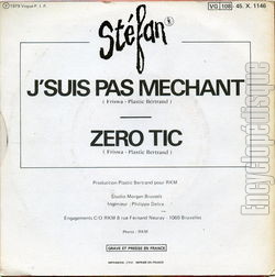 [Pochette de J’suis pas mchant (STFAN) - verso]