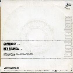 [Pochette de Somebody (DOGS) - verso]