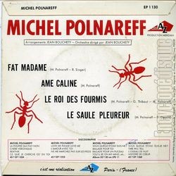 [Pochette de me caline (Michel POLNAREFF) - verso]