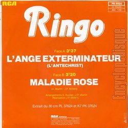 [Pochette de L’ange exterminateur (L’antchrist) (RINGO) - verso]