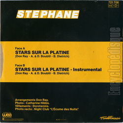 [Pochette de Stars sur la platine (STPHANE (2)) - verso]