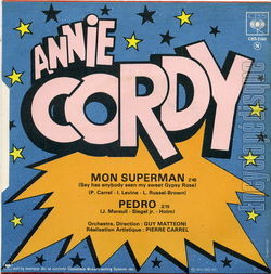 [Pochette de Mon Superman (Annie CORDY) - verso]