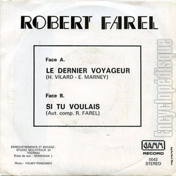 [Pochette de Le dernier voyageur (Robert FAREL (2)) - verso]