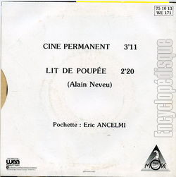 [Pochette de Cin permanent (FOXY) - verso]