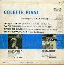 [Pochette de Toi qui l’as dit (Colette RIVAT) - verso]