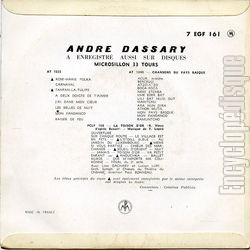 [Pochette de La Strada (Andr DASSARY) - verso]