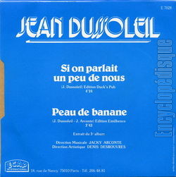 [Pochette de Si on parlait un peu de nous (Jean DUSSOLEIL) - verso]