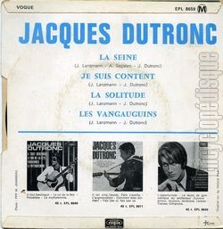 [Pochette de La Seine (Jacques DUTRONC) - verso]