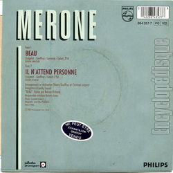 [Pochette de Beau (MRONE) - verso]