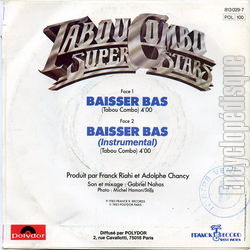 [Pochette de Baisser bas (TABOU COMBO (de Petion Ville)) - verso]