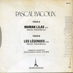 [Pochette de Maman Lilas (Pascal BACOUX) - verso]