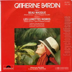 [Pochette de Beau masque (Catherine BARDIN) - verso]