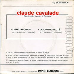 [Pochette de L’t japonais (Claude CAVALADE) - verso]