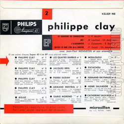 [Pochette de Le danseur de charleston (Philippe CLAY) - verso]