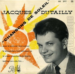 [Pochette de Chansons du soleil (Jacques DUTAILLY)]