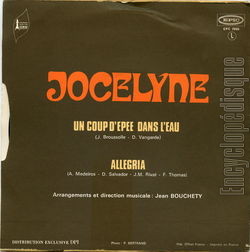 [Pochette de Un coup d’pe dans l’eau (JOCELYNE) - verso]