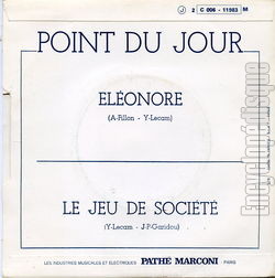 [Pochette de lonore (POINT DU JOUR) - verso]