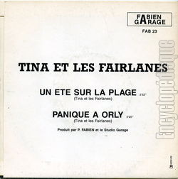 [Pochette de Un t sur la plage (TINA et les FAIRLANES) - verso]