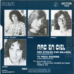 [Pochette de Des toiles par milliers (ARC EN CIEL (4)) - verso]