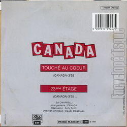 [Pochette de Touch au cœur (CANADA) - verso]