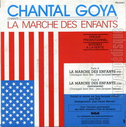 [Pochette de La marche des enfants (Chantal GOYA) - verso]