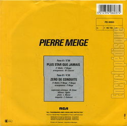 [Pochette de Plus star que jamais (Pierre MEIGE) - verso]