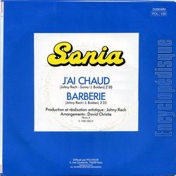 [Pochette de J’ai chaud (SONIA (2)) - verso]