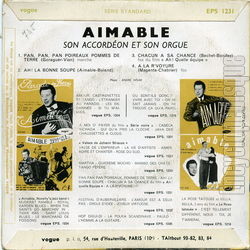 [Pochette de Pan, pan, pan, poireaux, pommes de terre (AIMABLE) - verso]