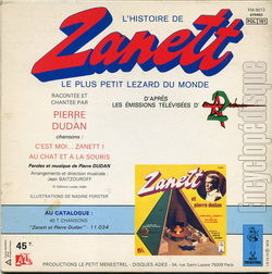 [Pochette de Zanett, le plus petit lzard du monde (JEUNESSE) - verso]