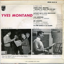 [Pochette de Ami lointain (Yves MONTAND) - verso]