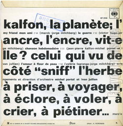 [Pochette de My friend, mon ami (Jean-Pierre KALFON) - verso]