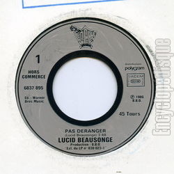 [Pochette de Pas dranger (promo) (Lucid BEAUSONGE)]