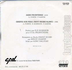 [Pochette de Sans frontires (Lionel POINTIS) - verso]