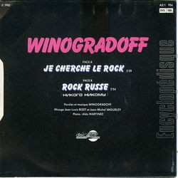 [Pochette de Je cherche le rock (WINOGRADOFF) - verso]