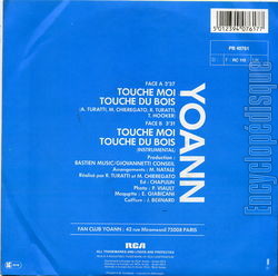 [Pochette de Touche moi, touche du bois (YOANN) - verso]