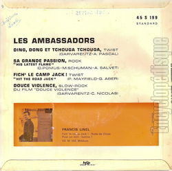 [Pochette de Twist twist twist (Les AMBASSADORS) - verso]